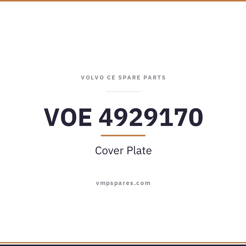 VOE 4929170 – Cover Plate