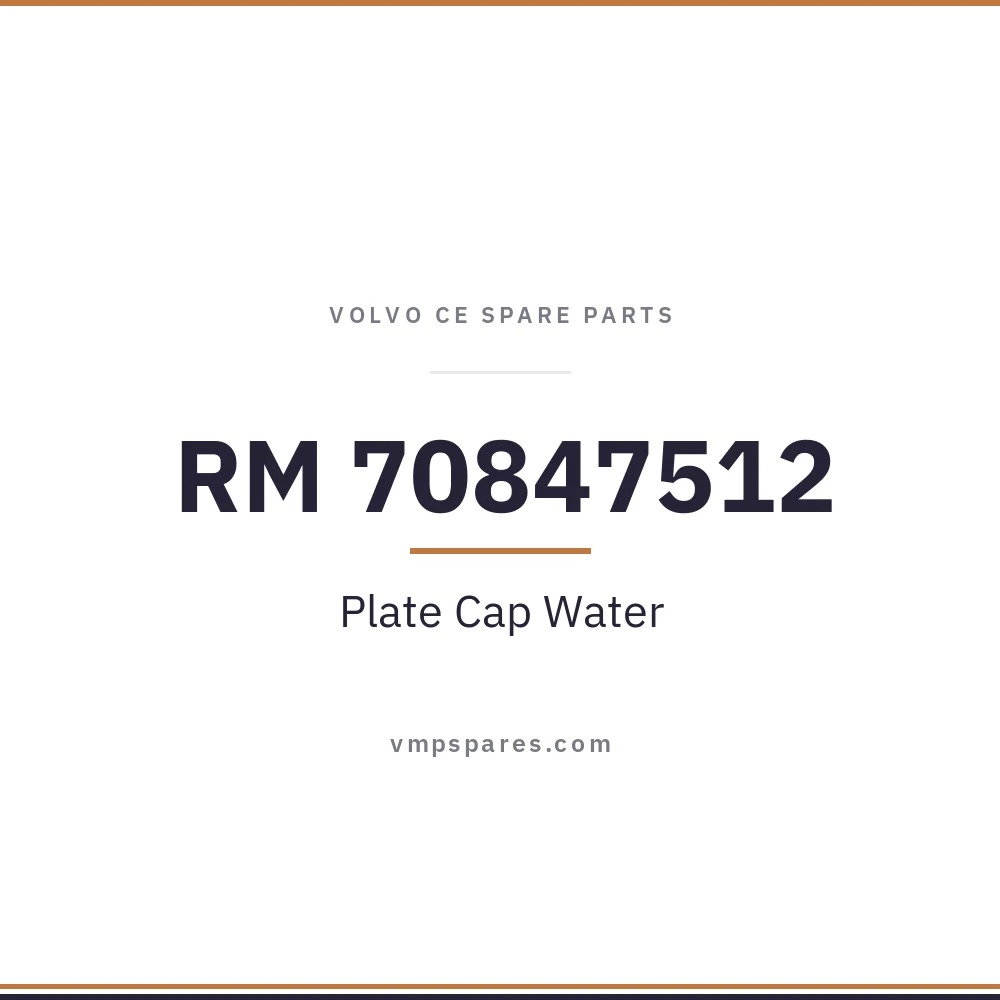 RM 70847512 – Plate Cap Water