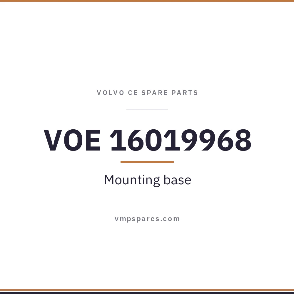 VOE 16019968 – Mounting base