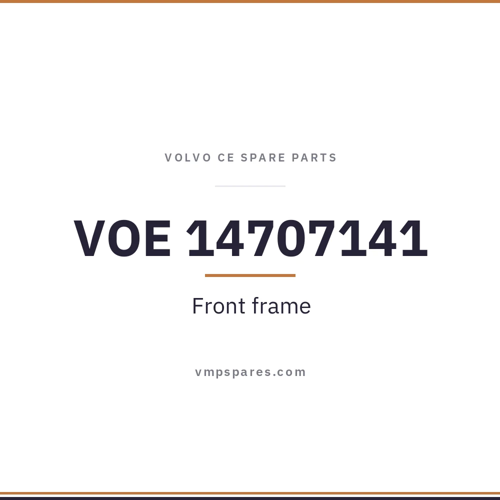 VOE 14707141 – Front frame