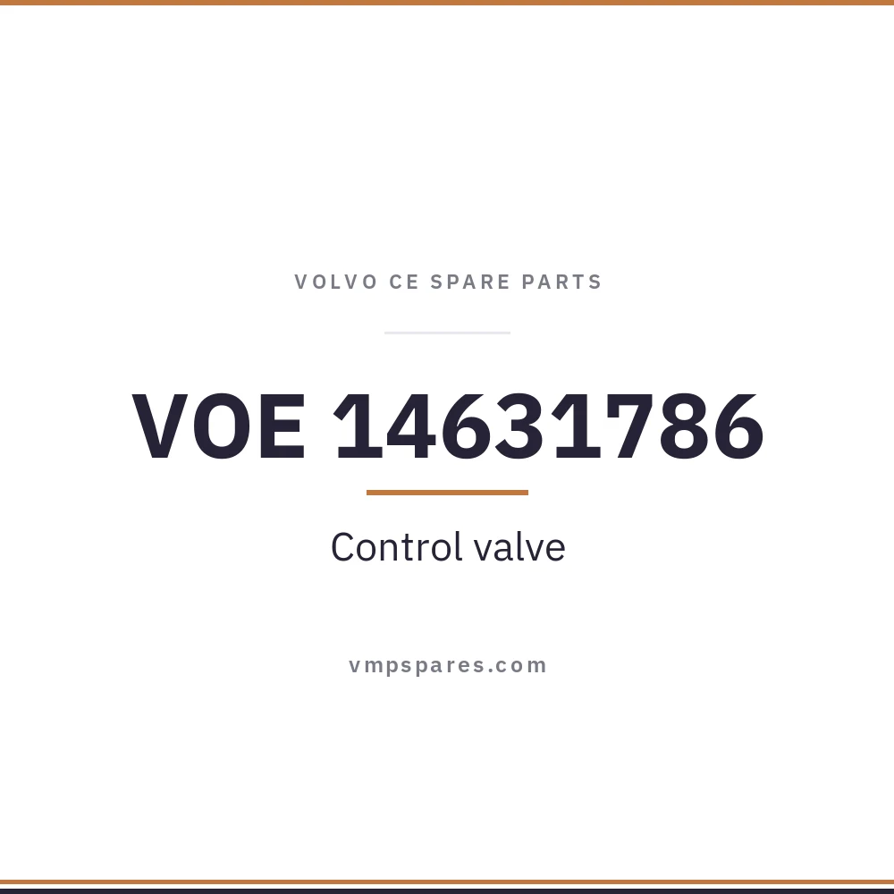 VOE 14631786 – Control valve