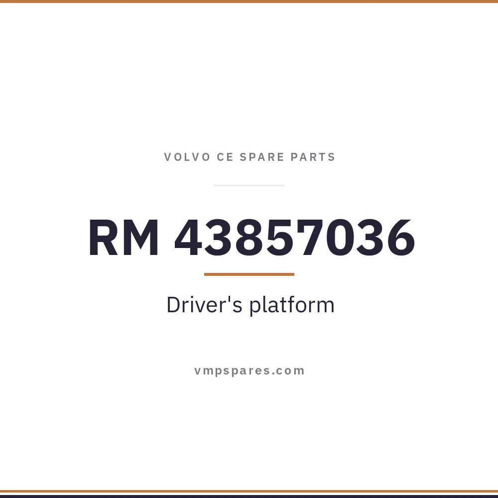 RM 43857036 – Driver’s platform