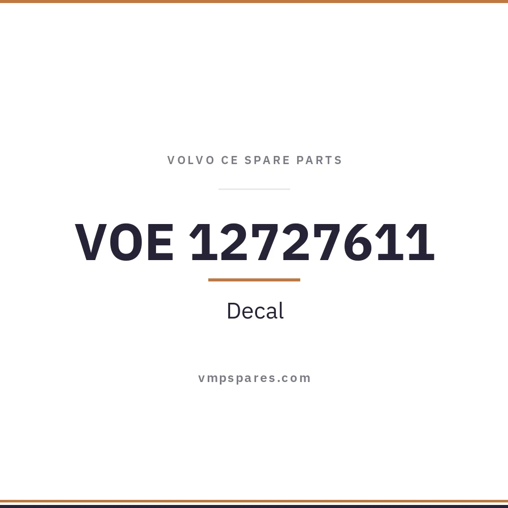 VOE 12727611 – Decal
