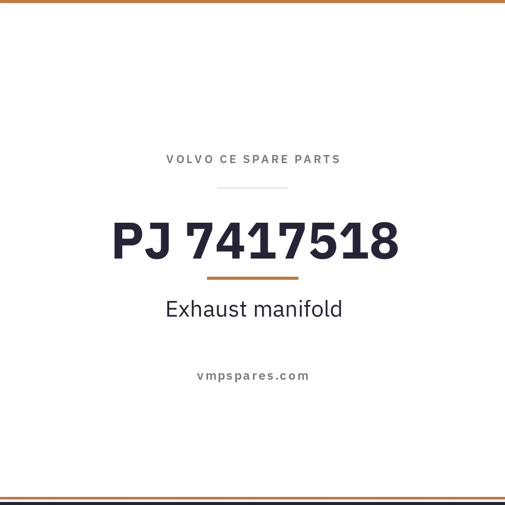 PJ 7417518 – Exhaust manifold
