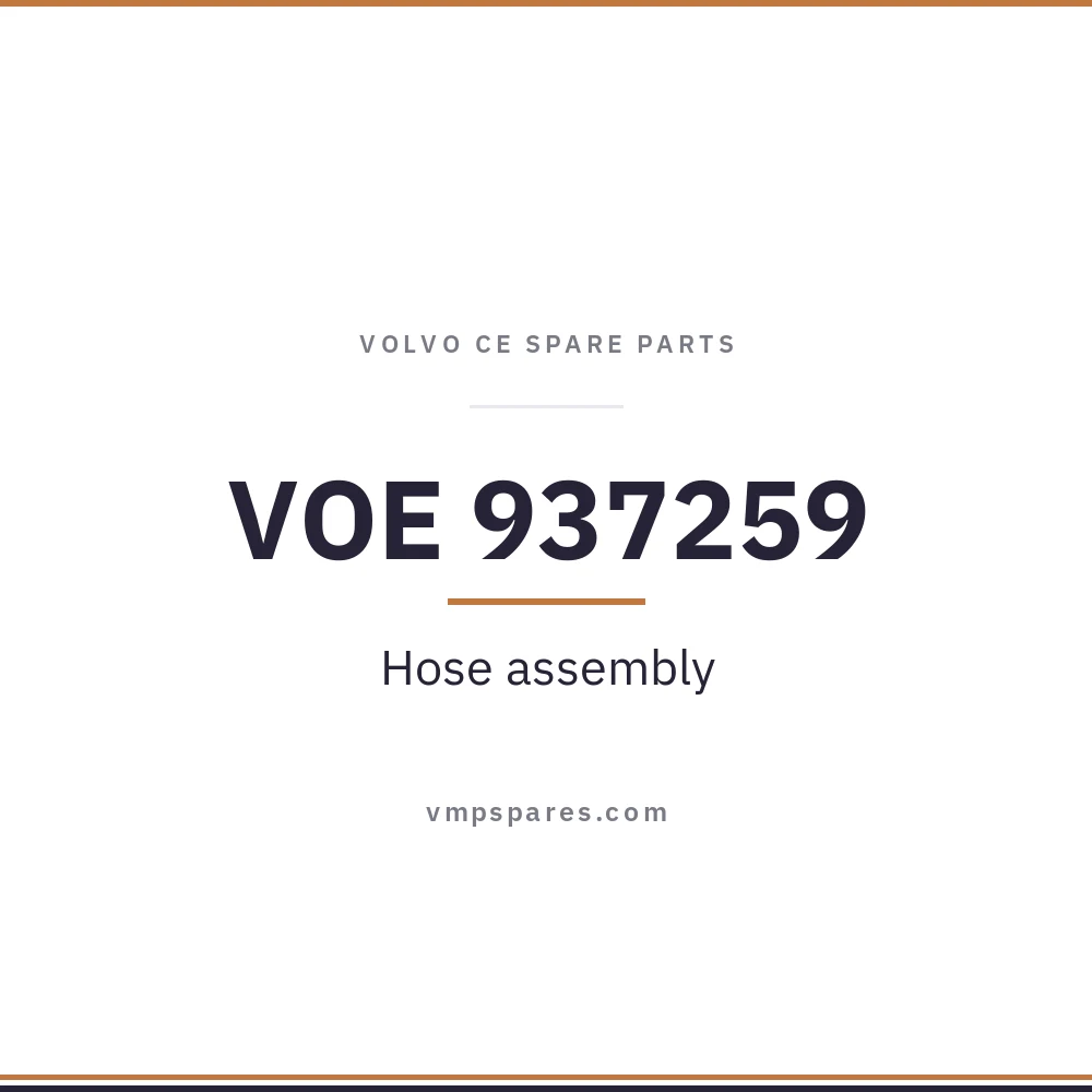 VOE 937259 – Hose assembly