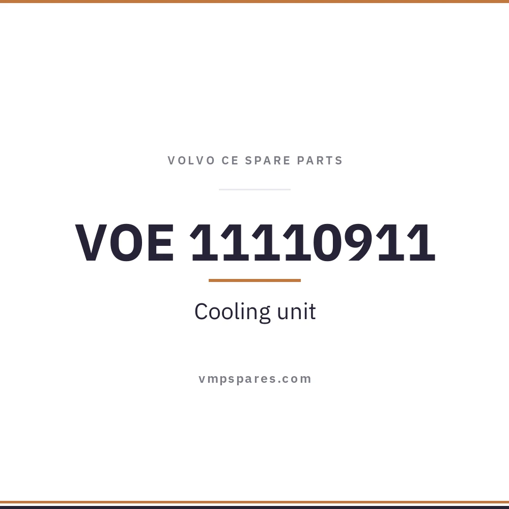 VOE 11110911 – Cooling unit