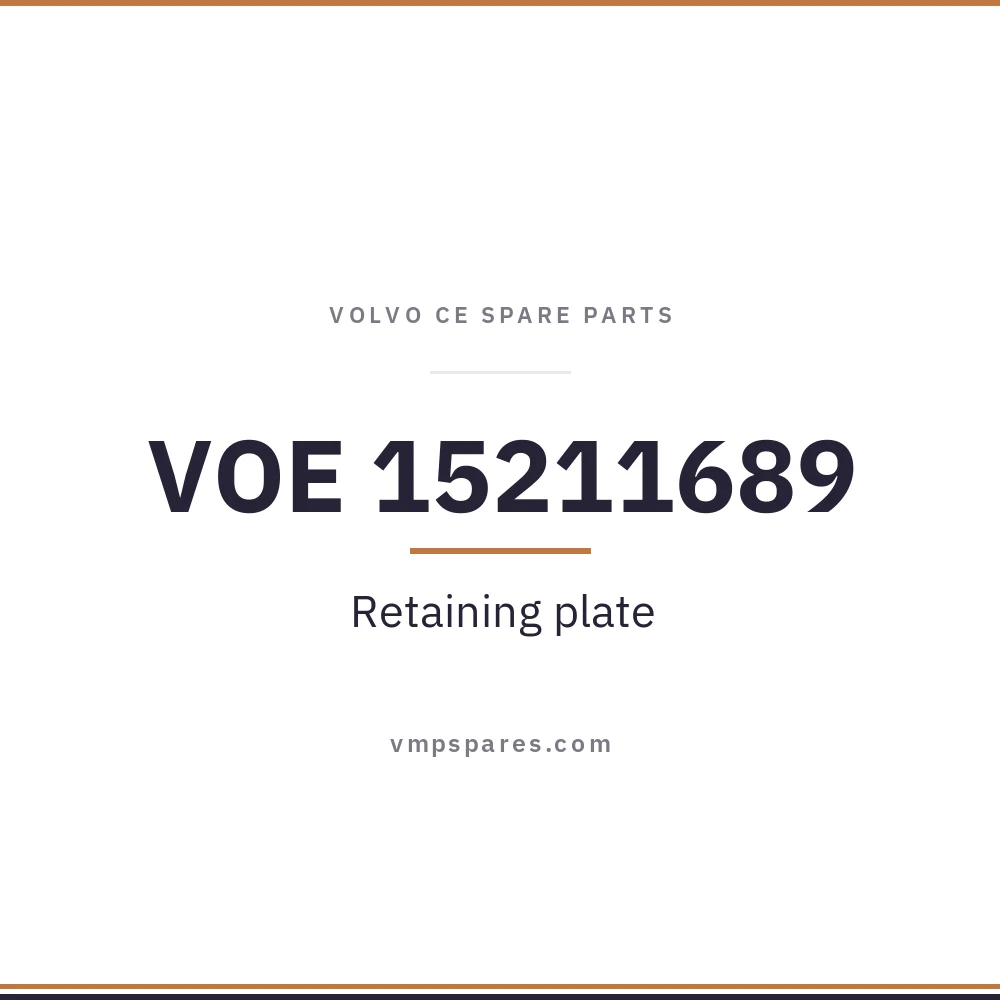 VOE 15211689 – Retaining plate