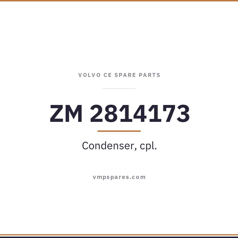 ZM 2814173 – Condenser, cpl.