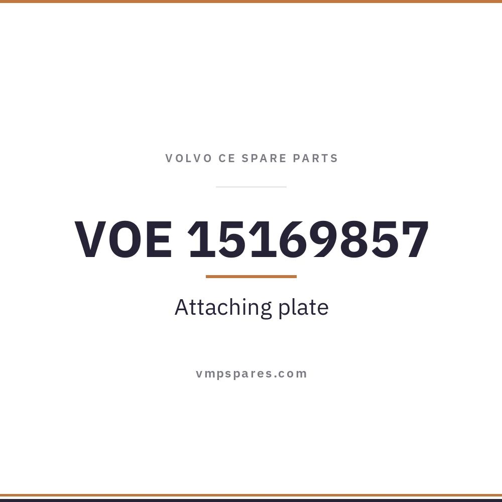 VOE 15169857 – Attaching plate
