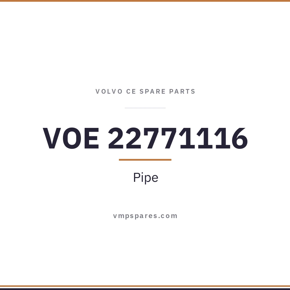VOE 22771116 – Pipe