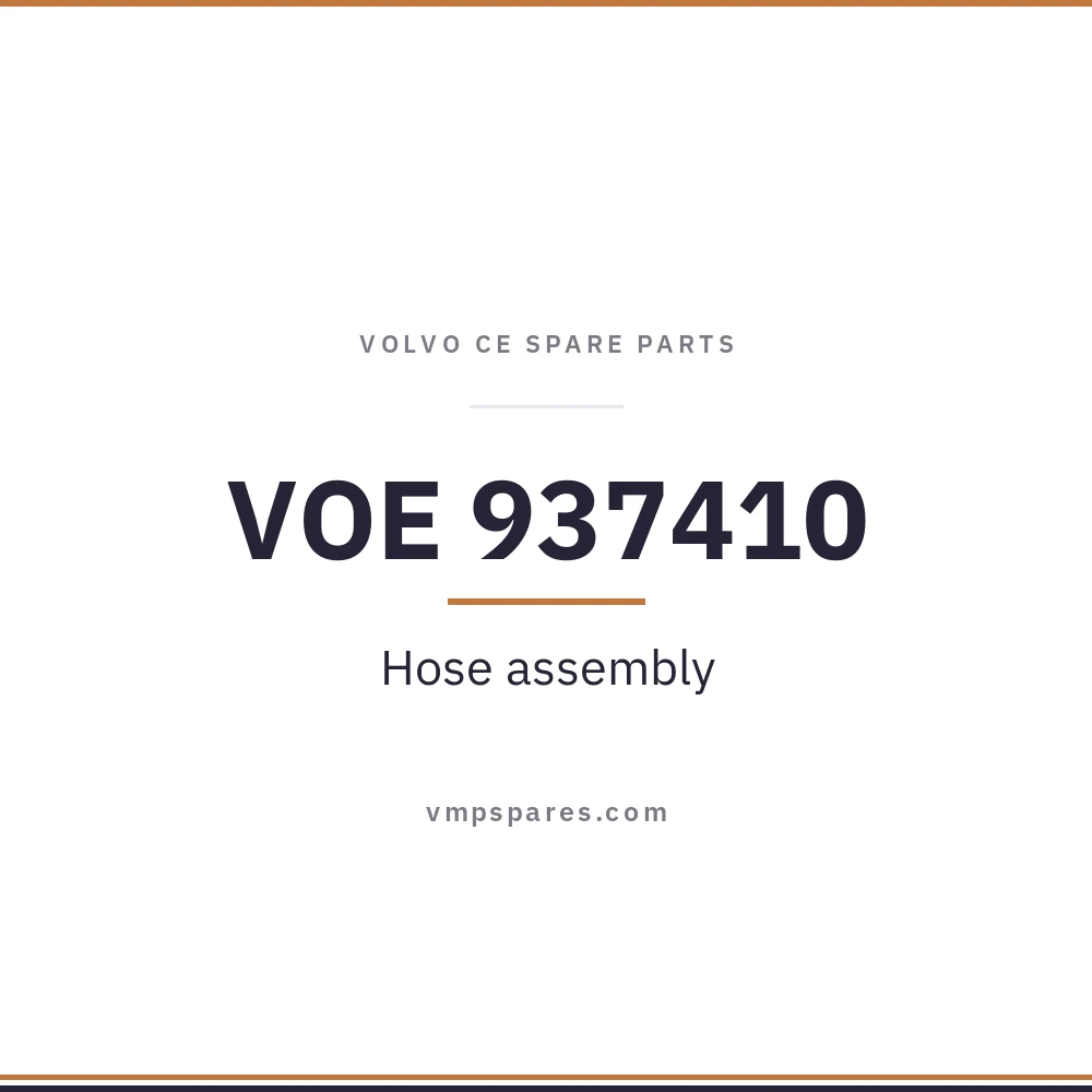 VOE 937410 – Hose assembly