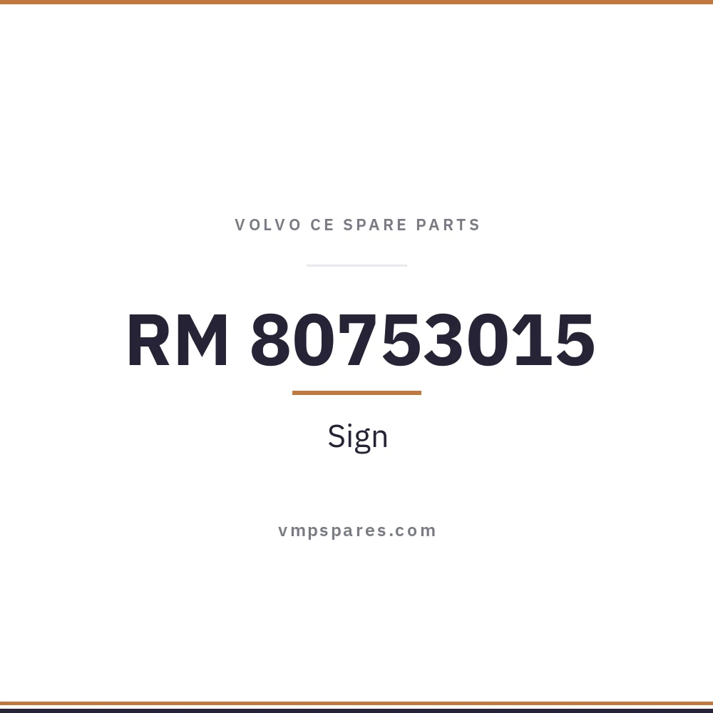 RM 80753015 – Sign