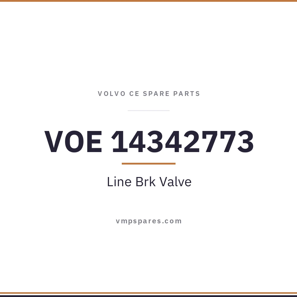 VOE 14342773 – Line Brk Valve