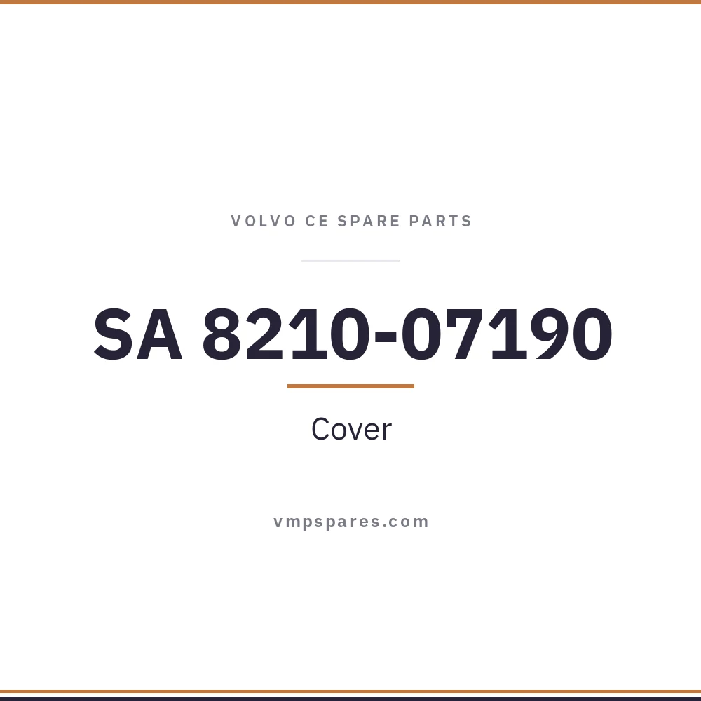 SA 8210-07190 – Cover