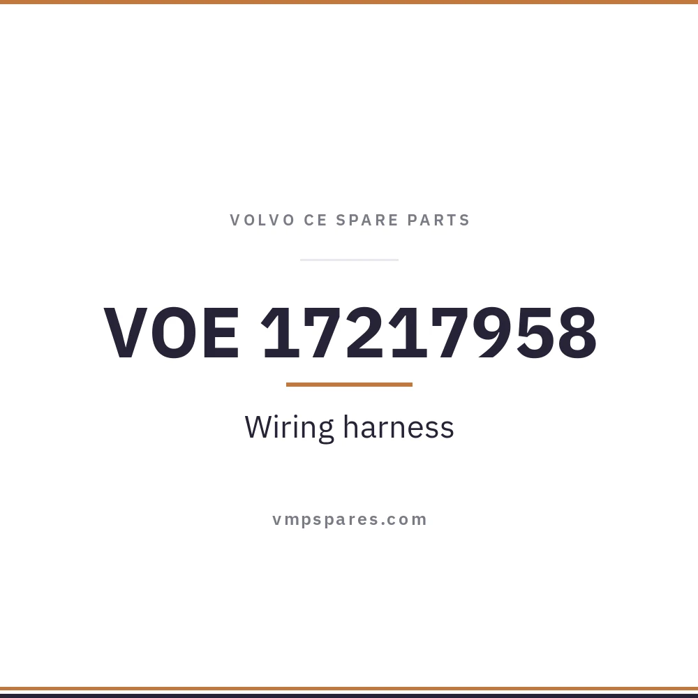 VOE 17217958 – Wiring harness