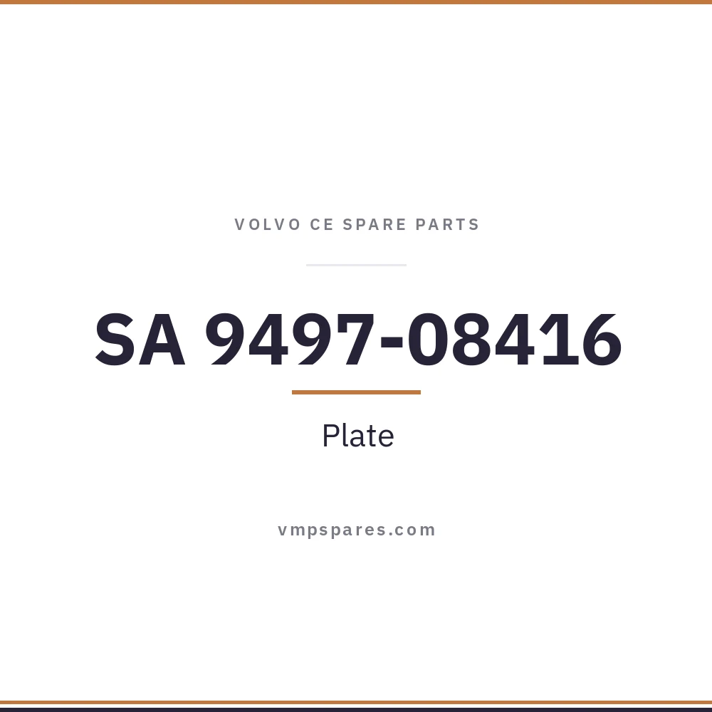 SA 9497-08416 – Plate