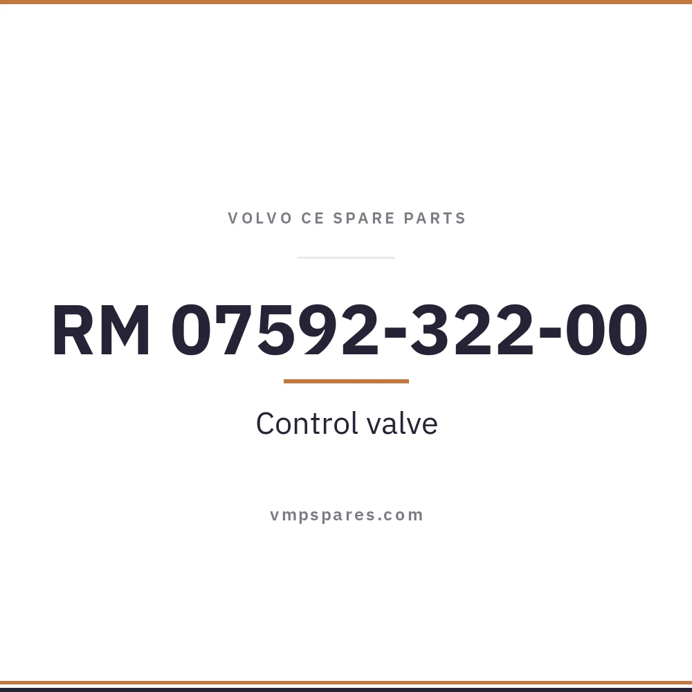 RM 07592-322-00 – Control valve