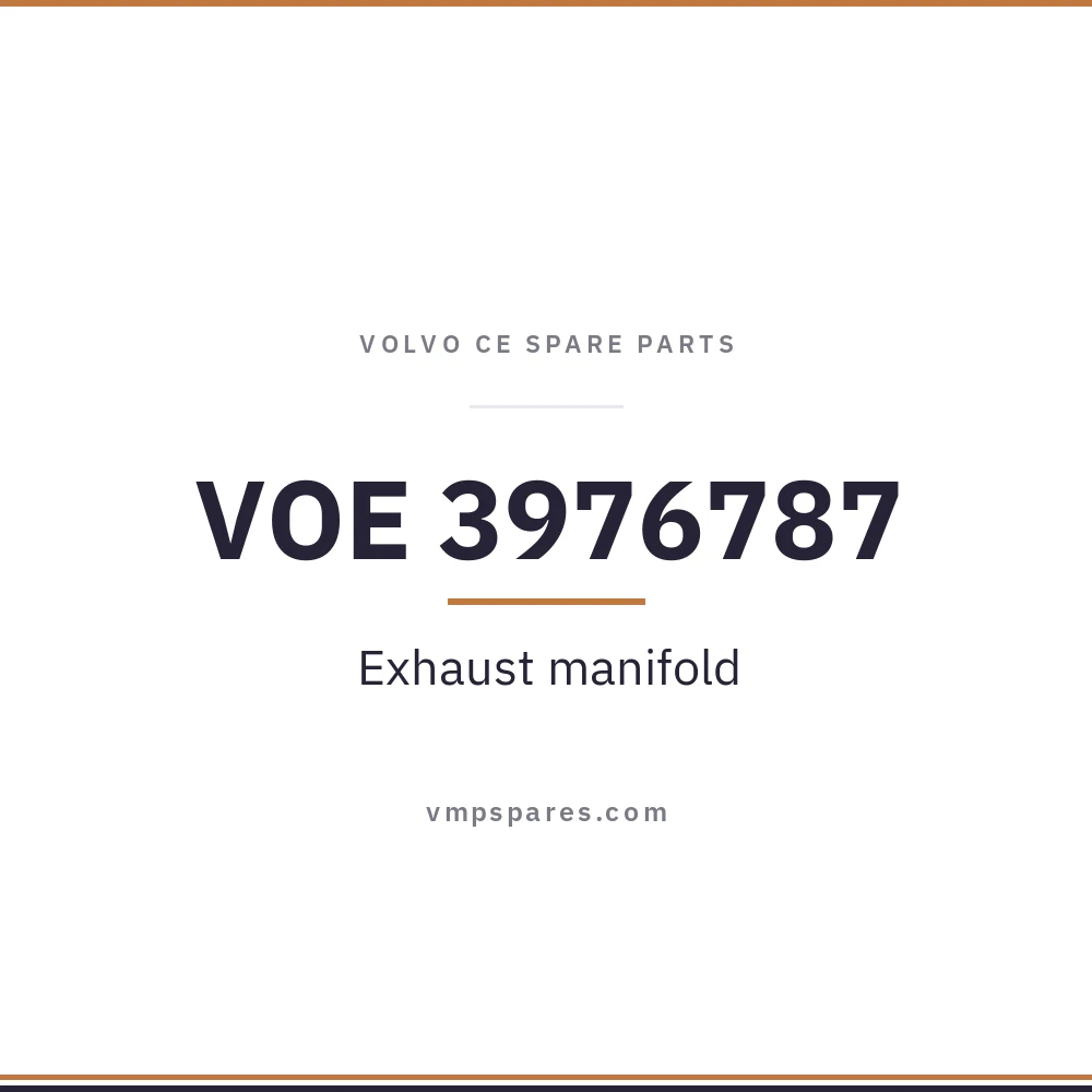 VOE 3976787 – Exhaust manifold