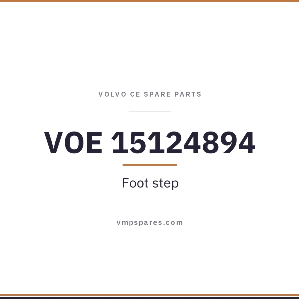 VOE 15124894 – Foot step