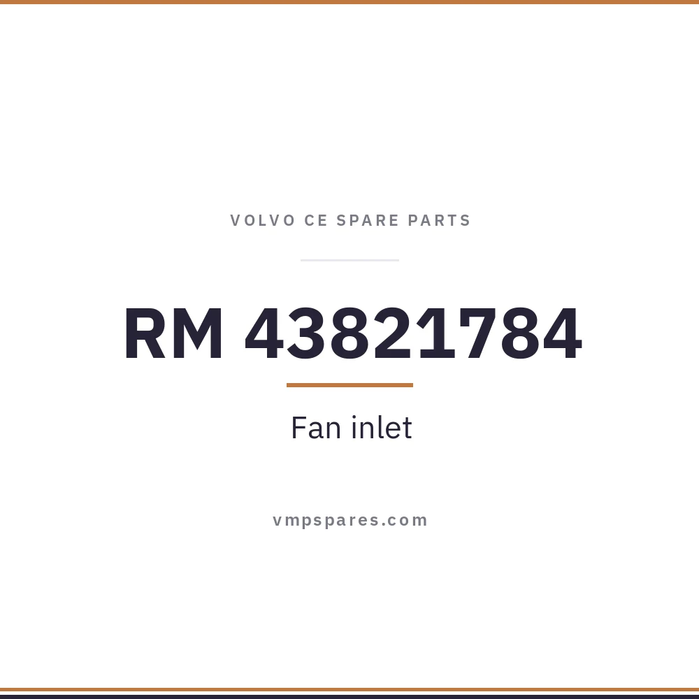 RM 43821784 – Fan inlet