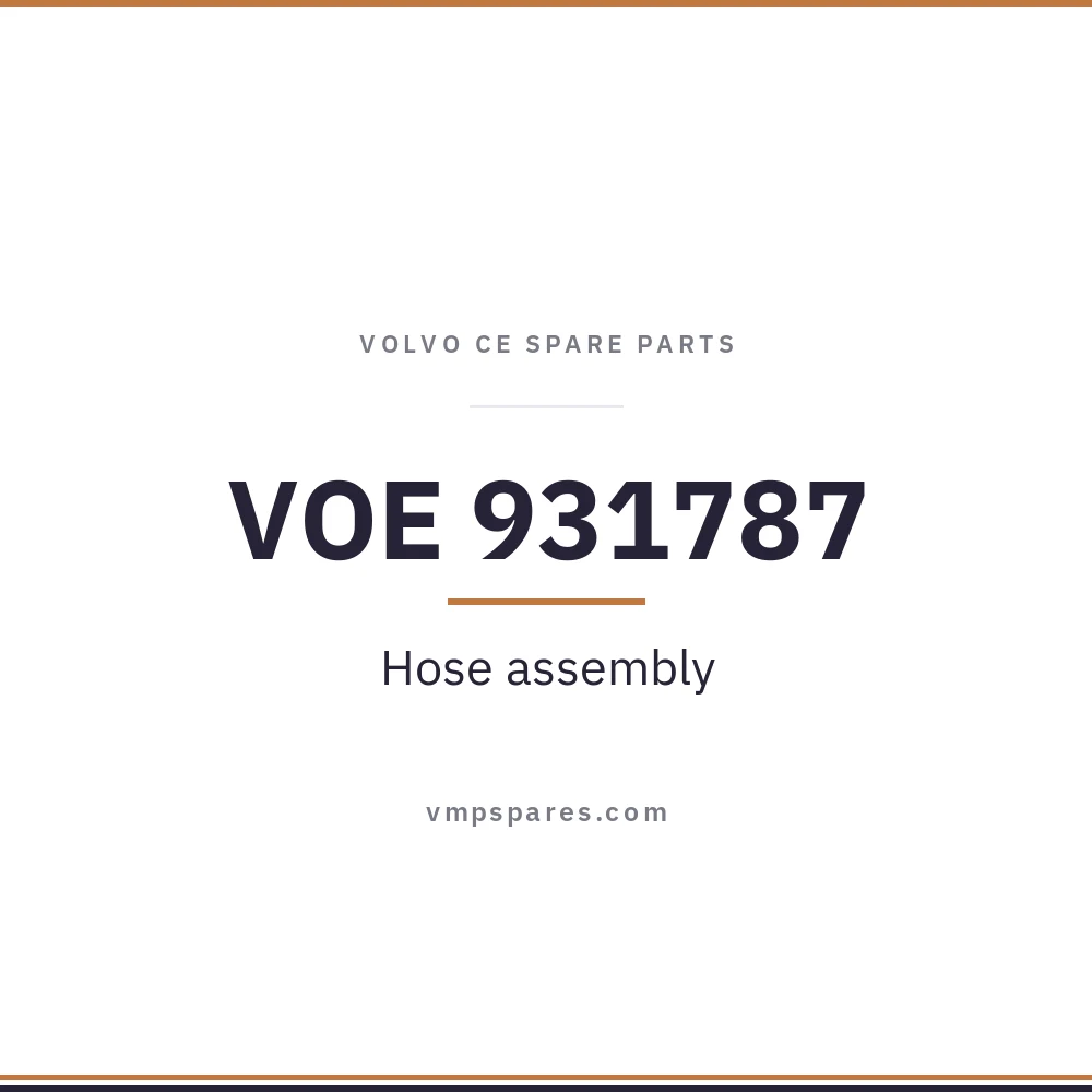 VOE 931787 – Hose assembly