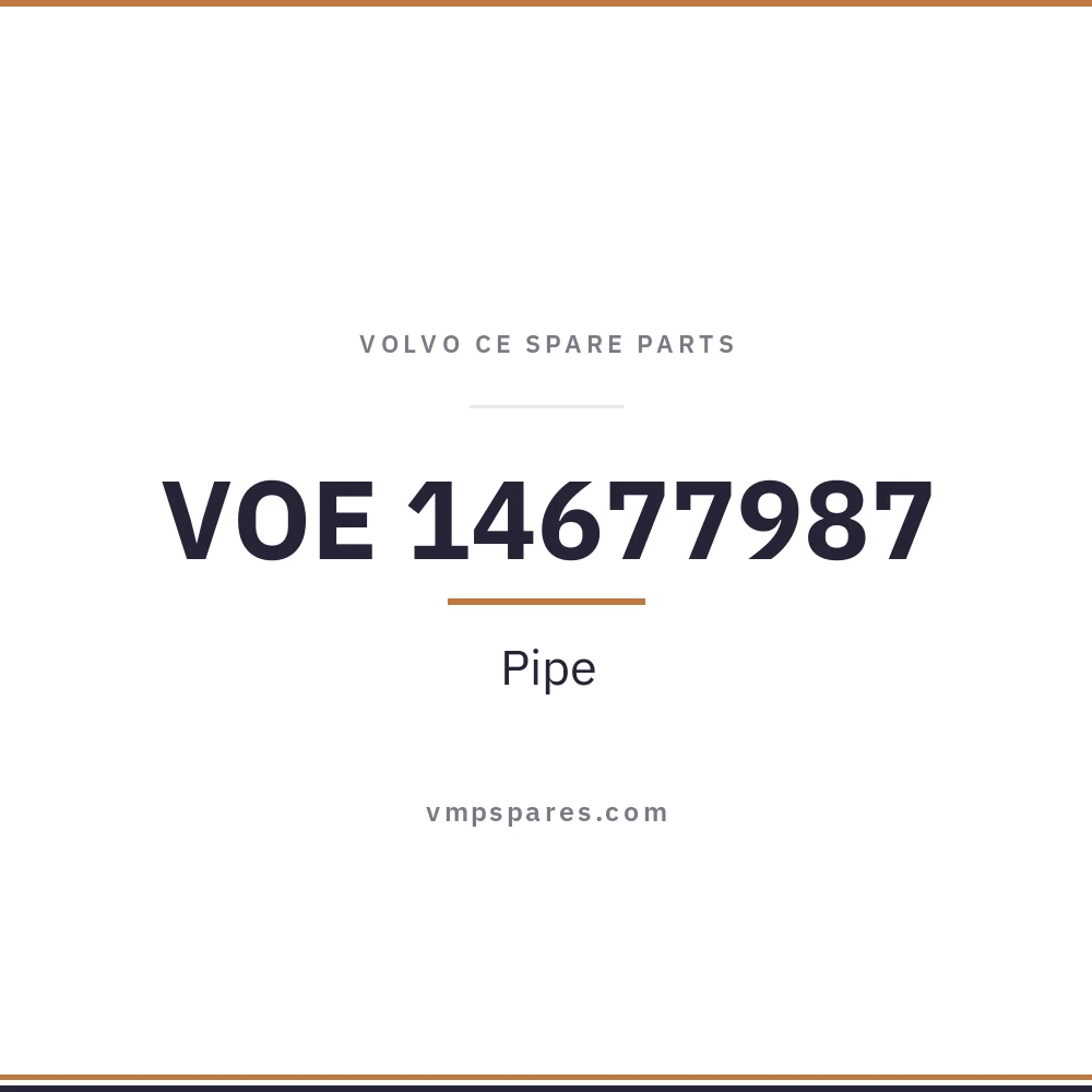 VOE 14677987 – Pipe