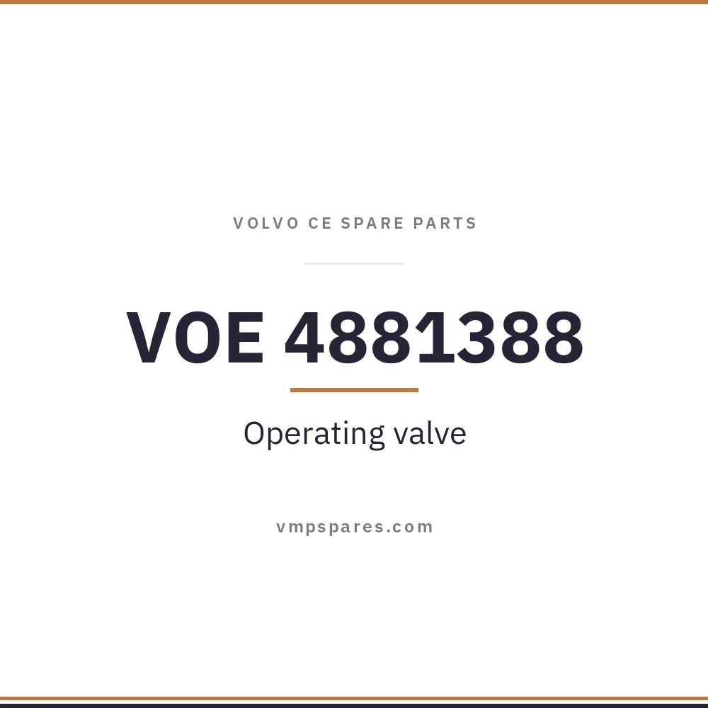 VOE 4881388 – Operating valve
