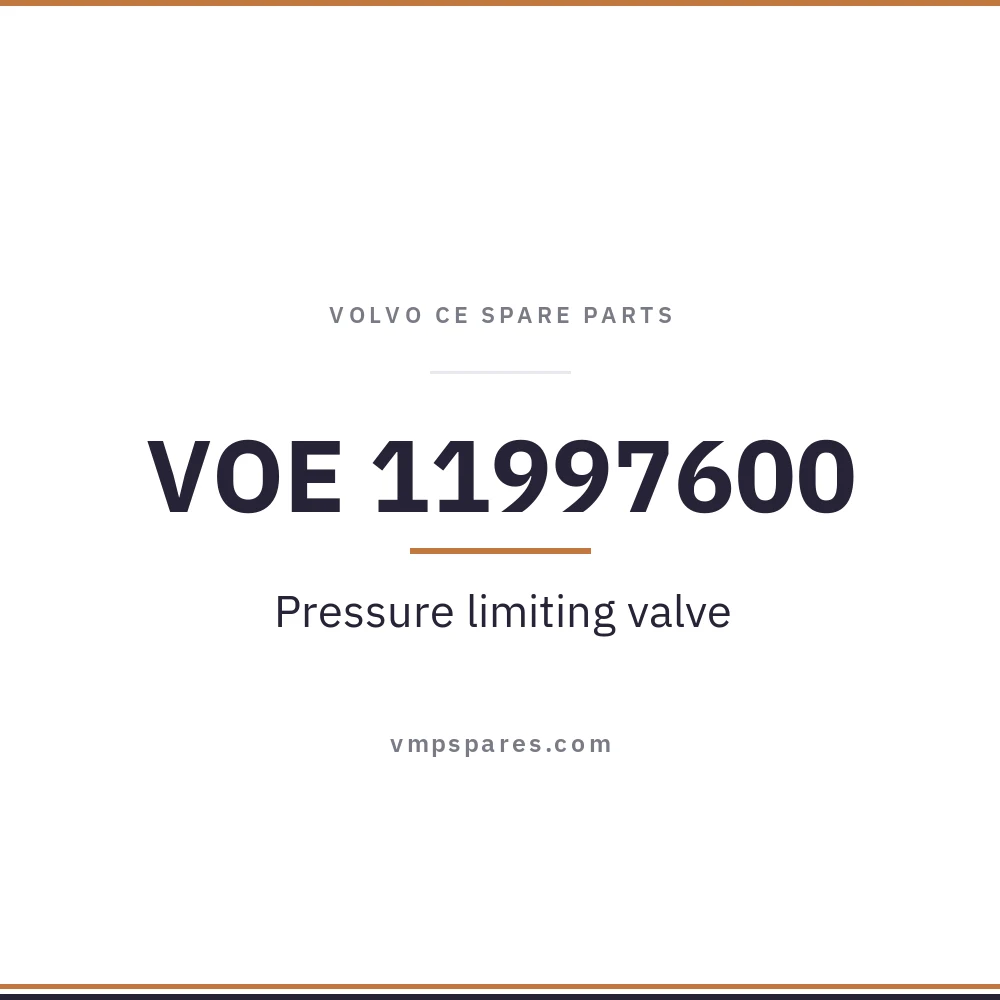 VOE 11997600 – Pressure limiting valve