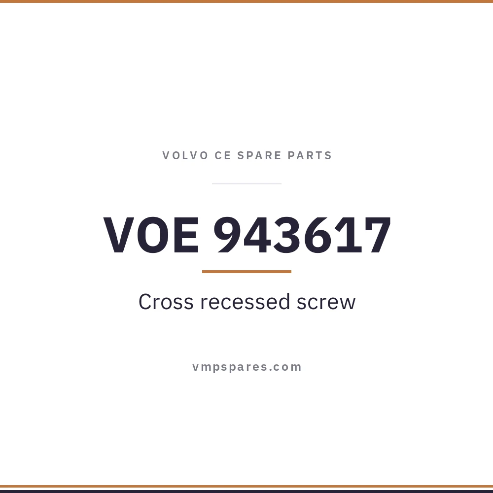 VOE 943617 – Cross recessed screw