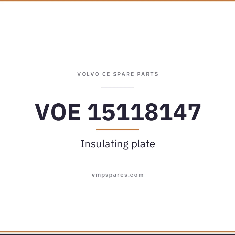 VOE 15118147 – Insulating plate