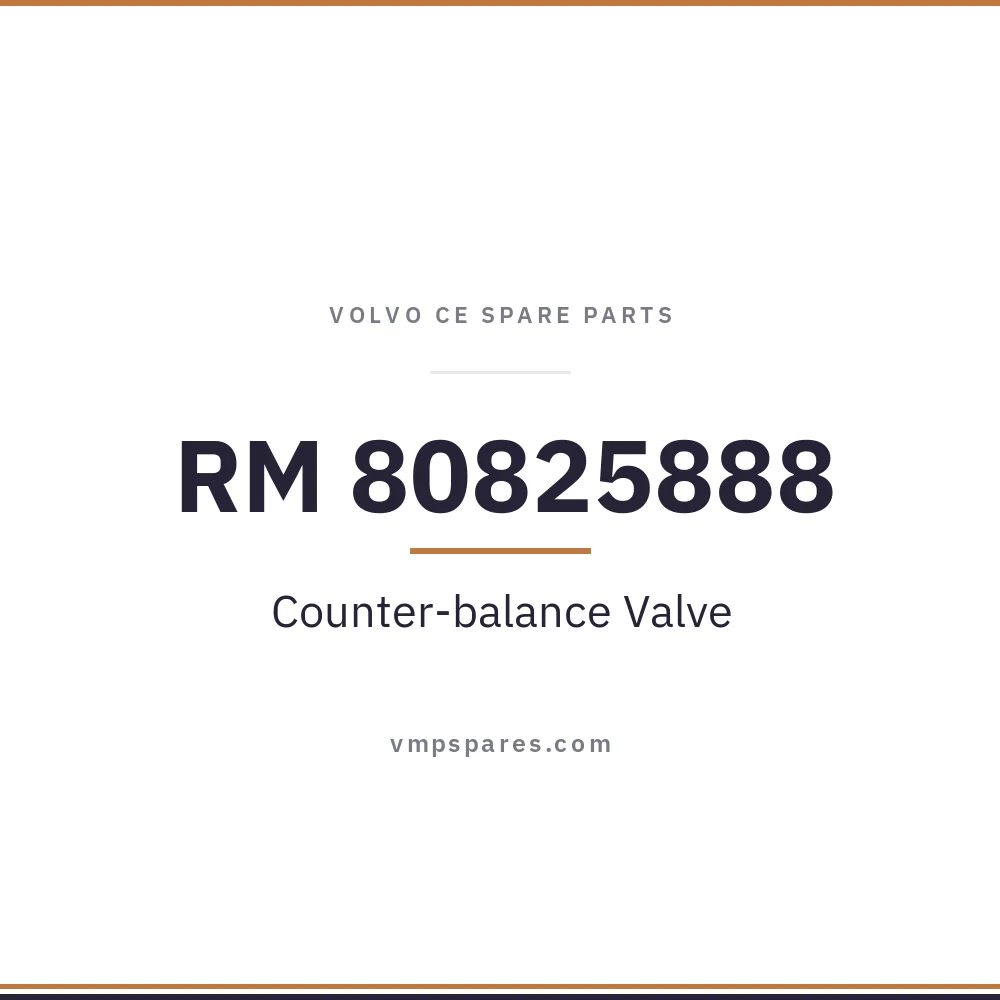 RM 80825888 – Counter-balance Valve
