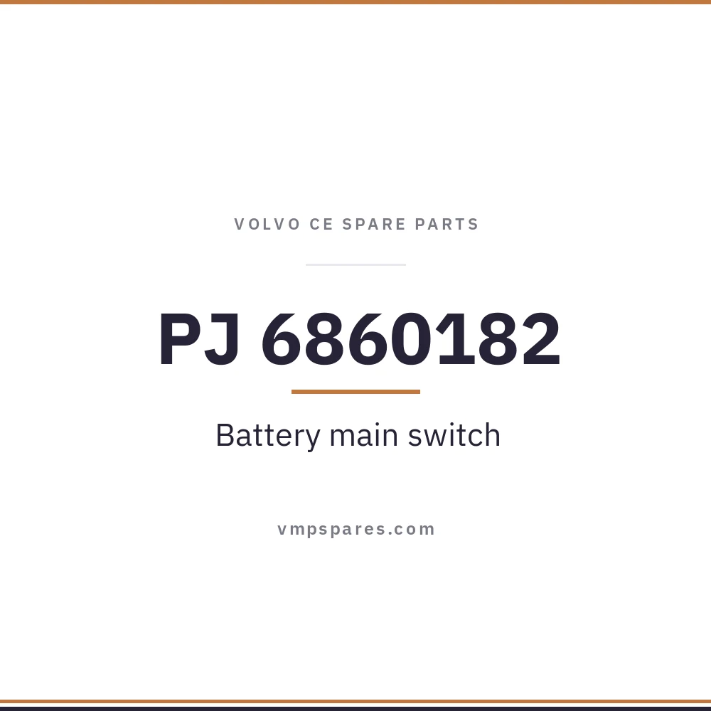 PJ 6860182 – Battery main switch