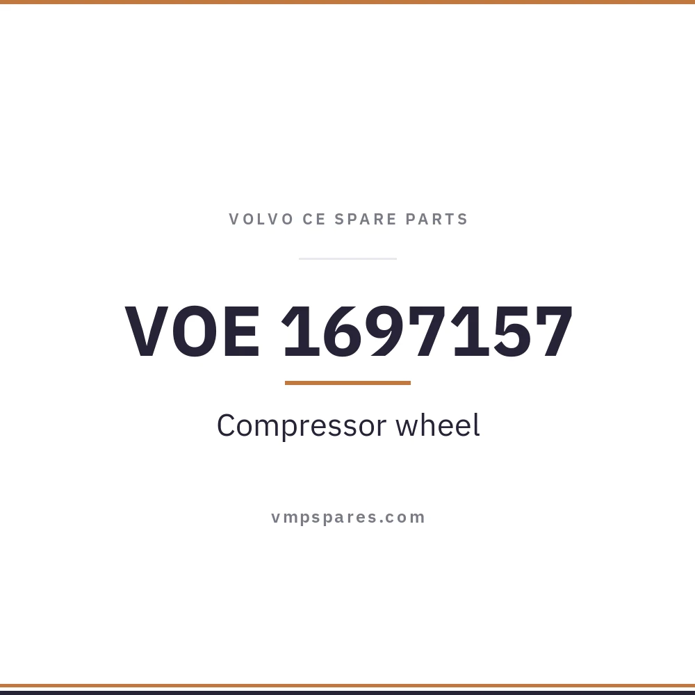 VOE 1697157 – Compressor wheel