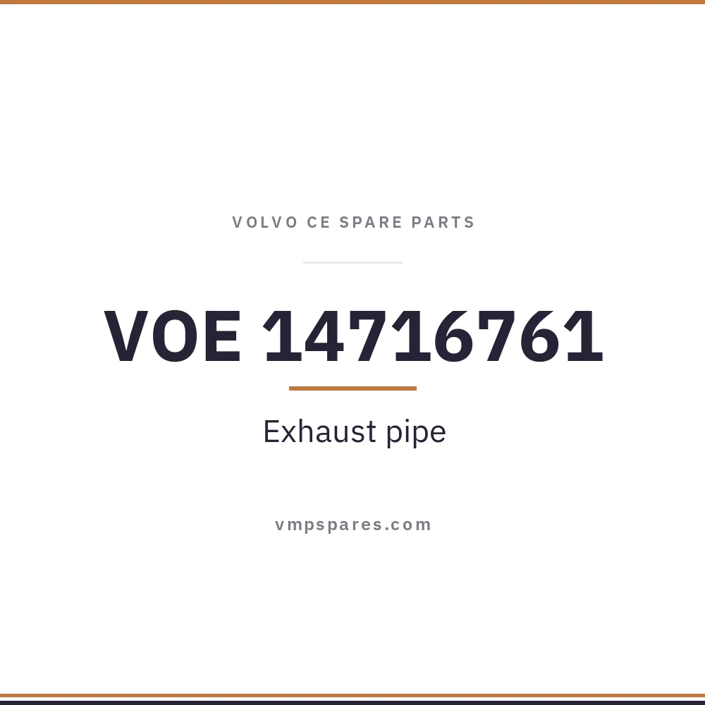 VOE 14716761 – Exhaust pipe