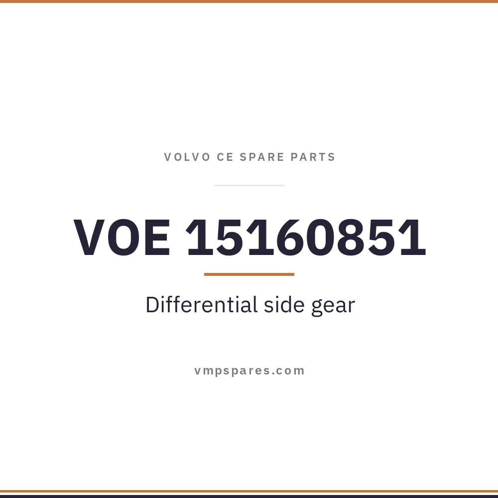 VOE 15160851 – Differential side gear
