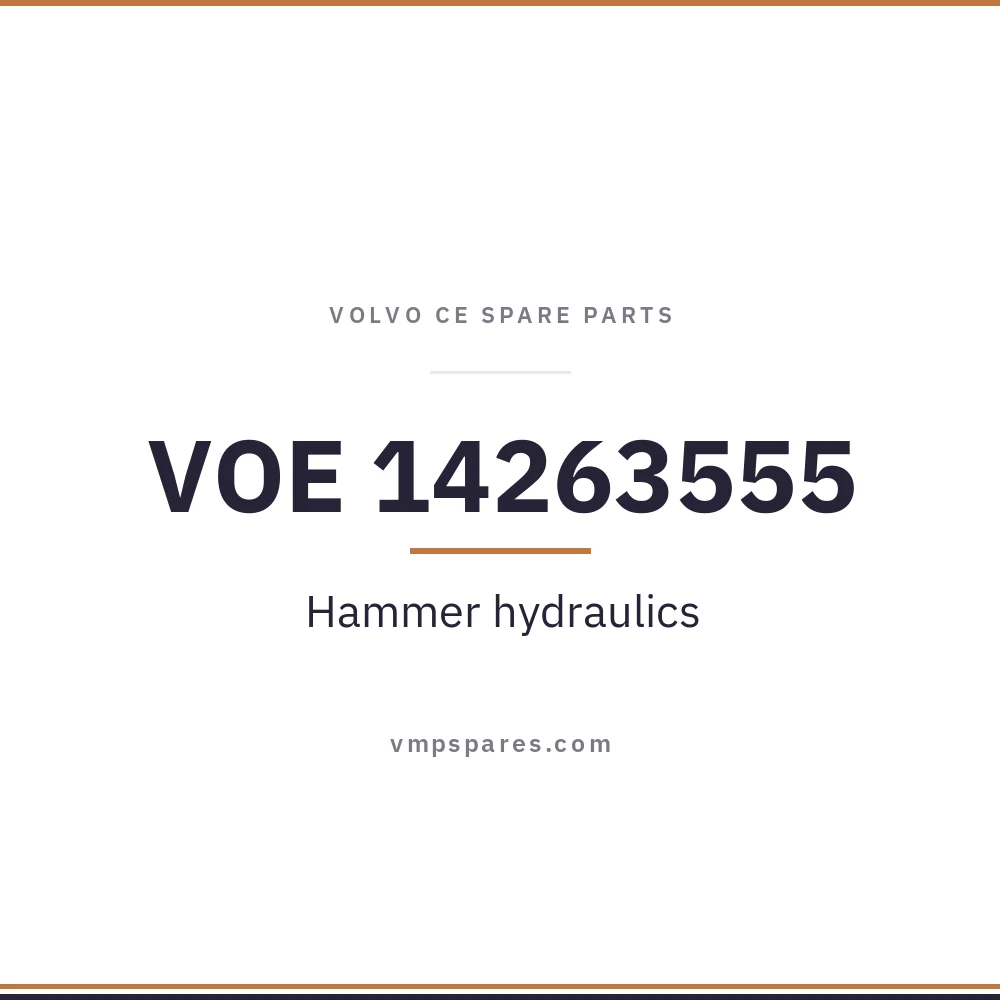 VOE 14263555 – Hammer hydraulics