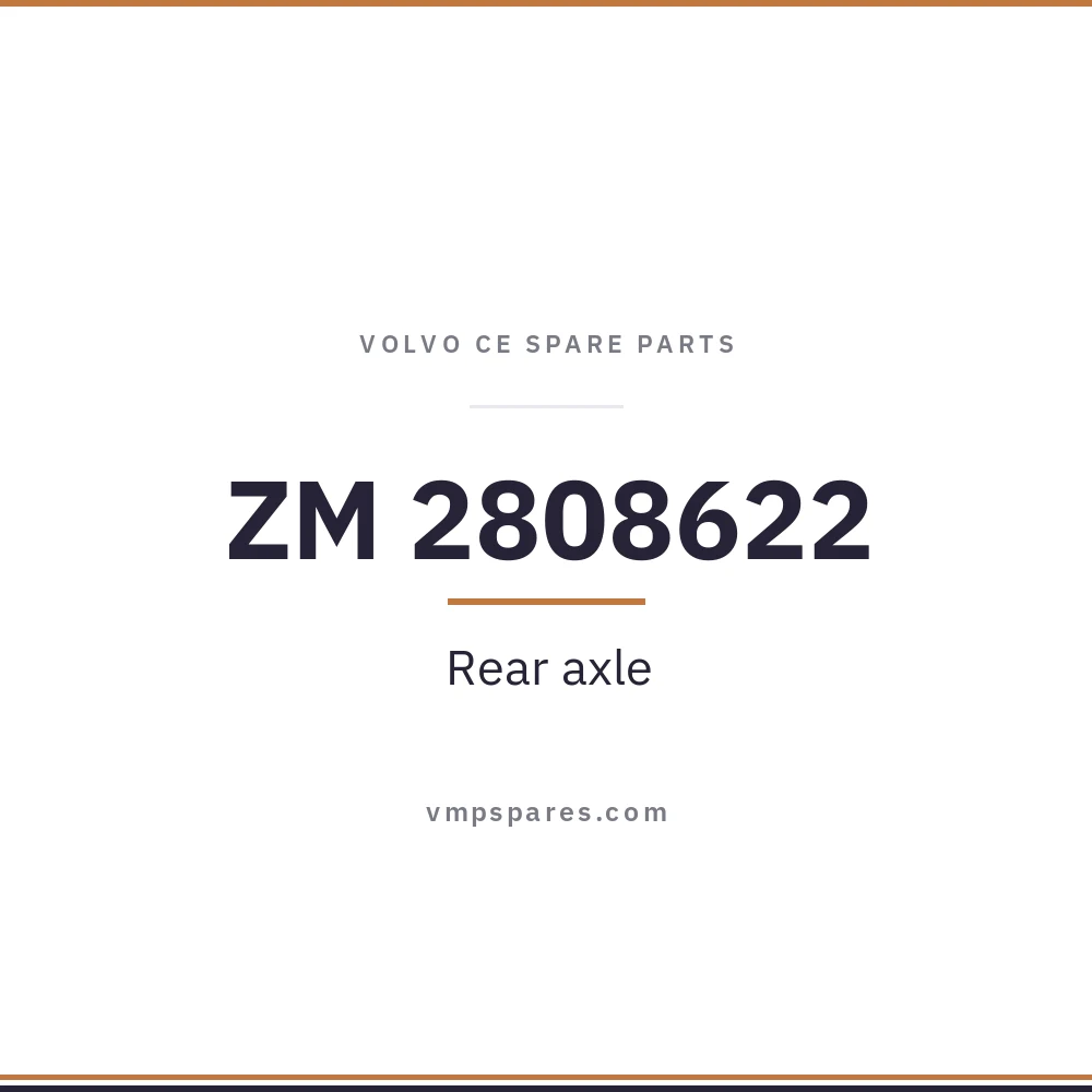 ZM 2808622 – Rear axle