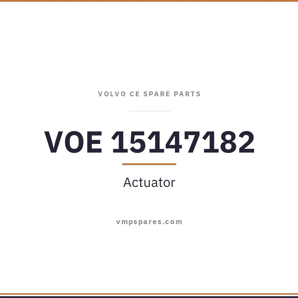 VOE 15147182 – Actuator