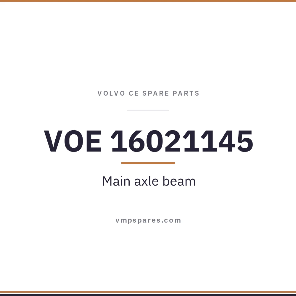 VOE 16021145 – Main axle beam