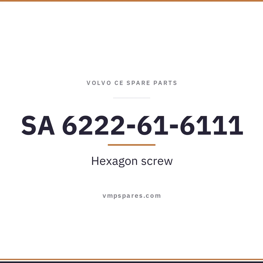 SA 6222-61-6111 – Hexagon screw
