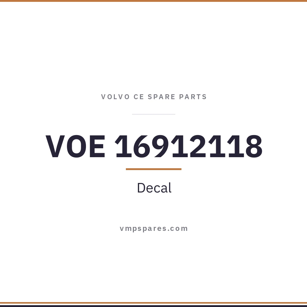 VOE 16912118 – Decal