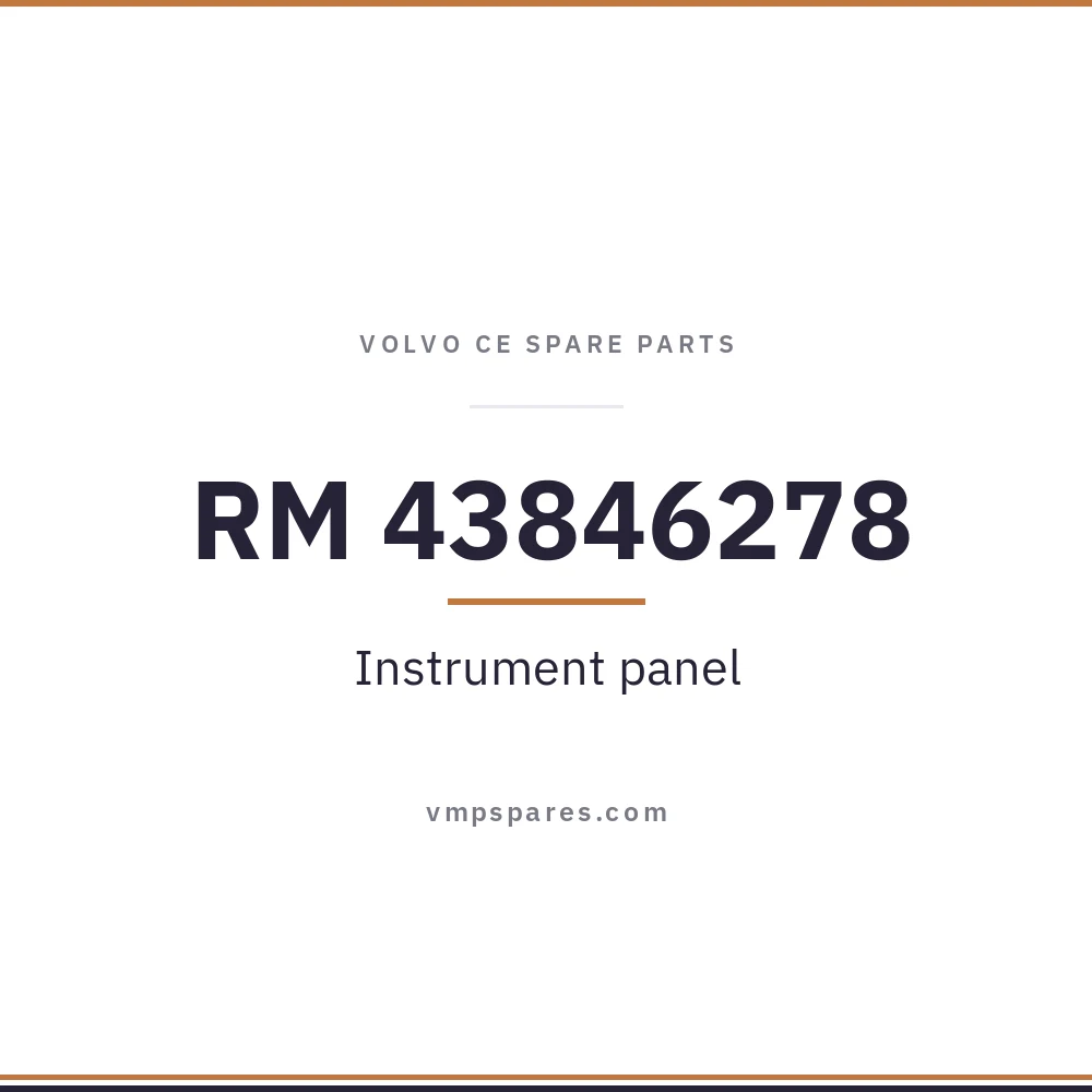 RM 43846278 – Instrument panel