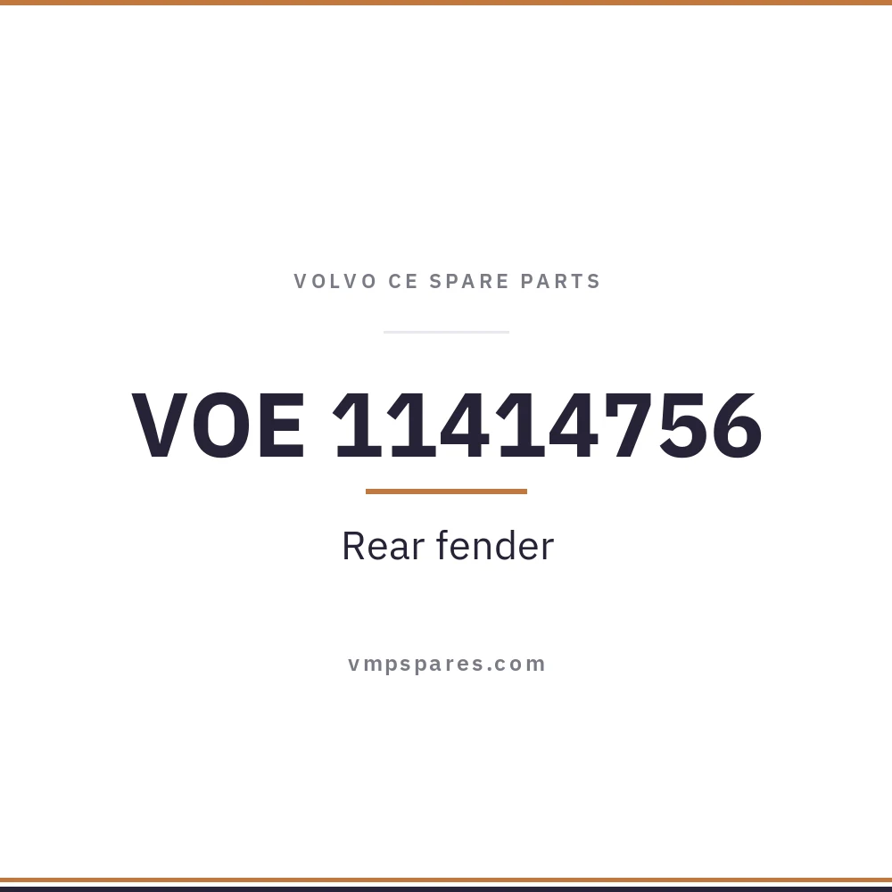 VOE 11414756 – Rear fender