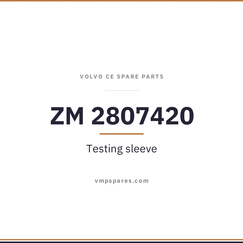 ZM 2807420 – Testing sleeve