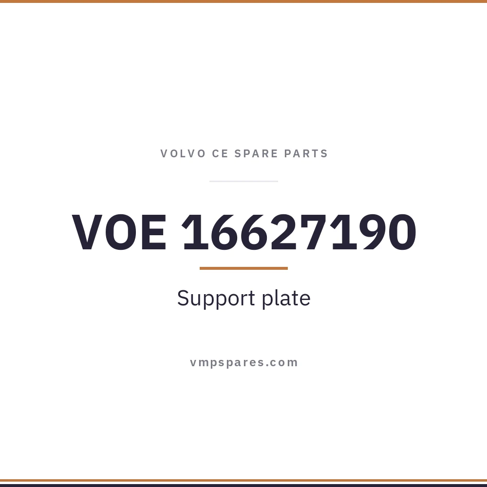 VOE 16627190 – Support plate