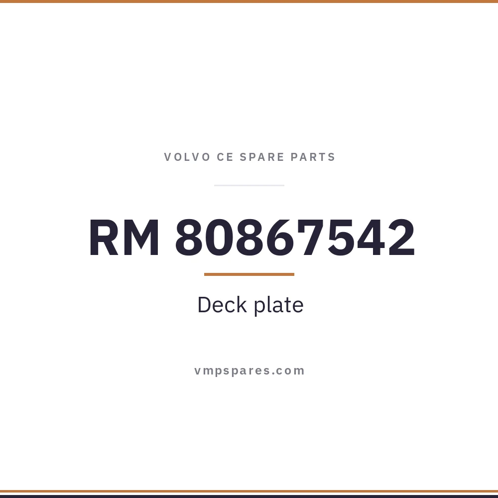 RM 80867542 – Deck plate