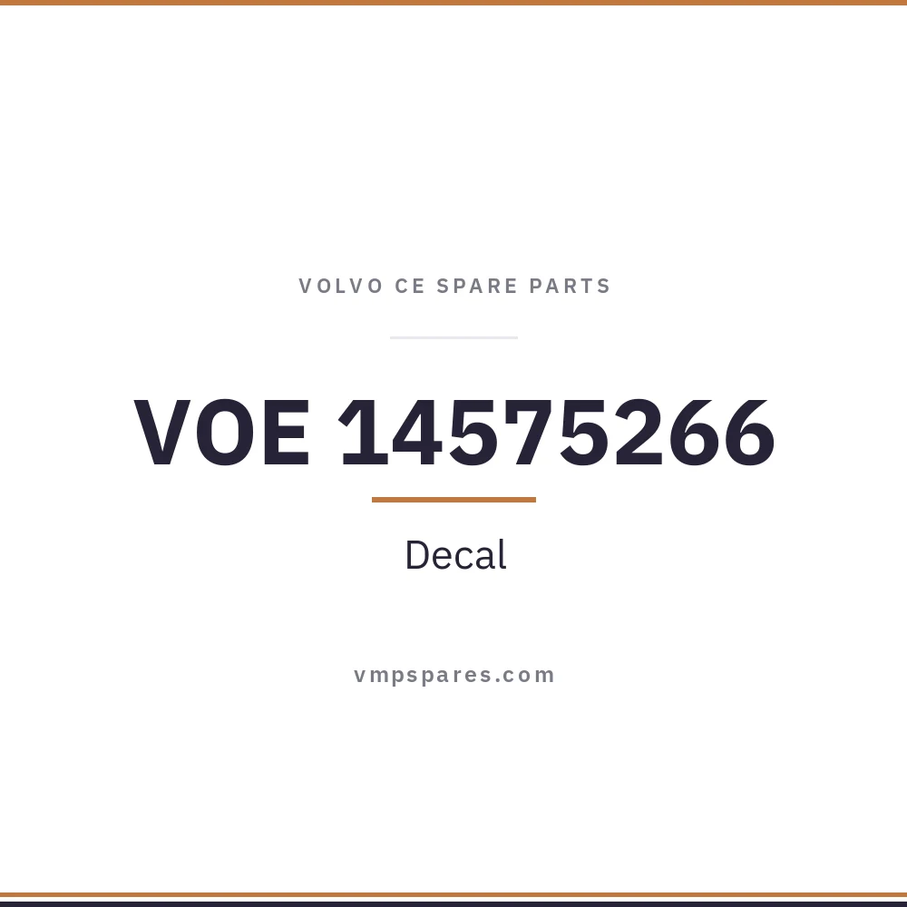 VOE 14575266 – Decal