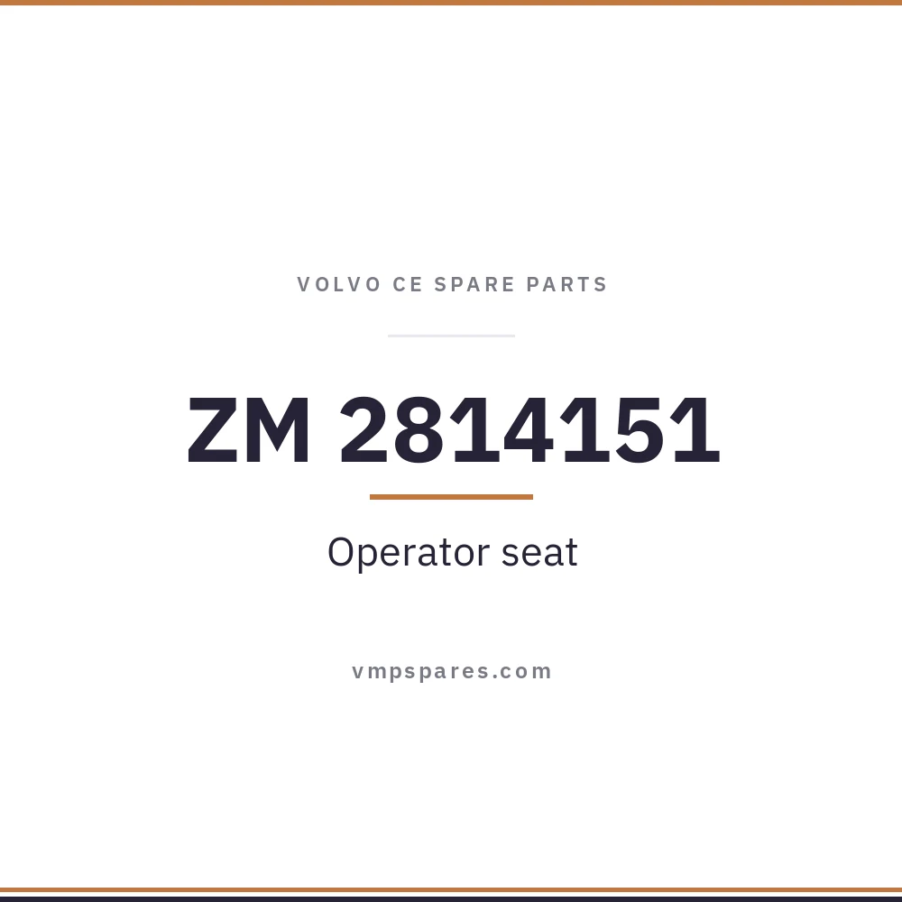 ZM 2814151 – Operator seat