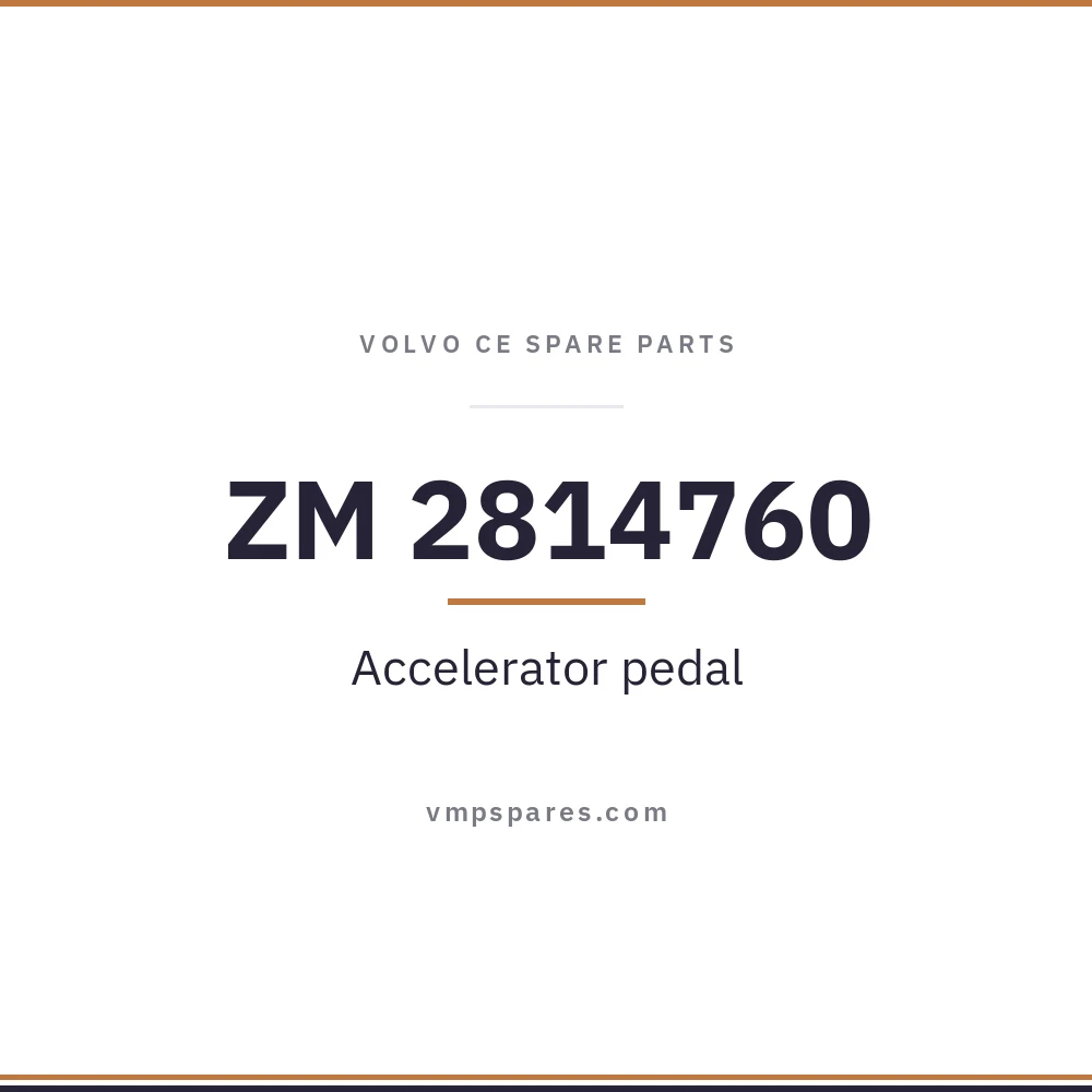 ZM 2814760 – Accelerator pedal