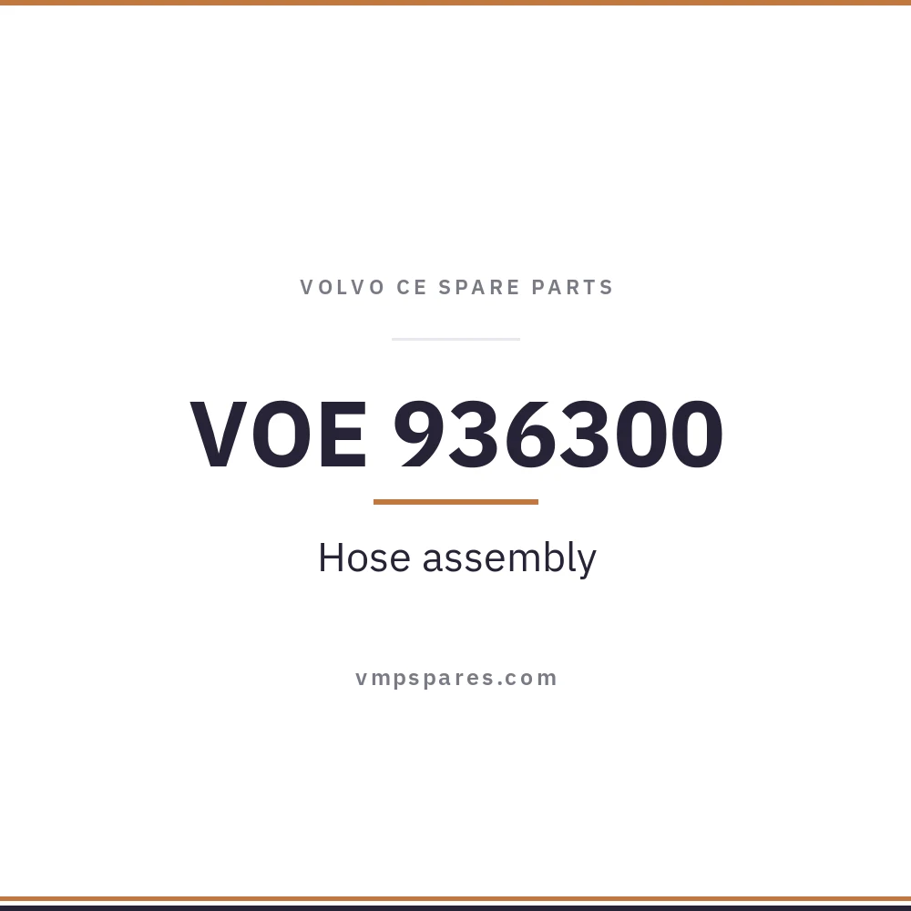 VOE 936300 – Hose assembly